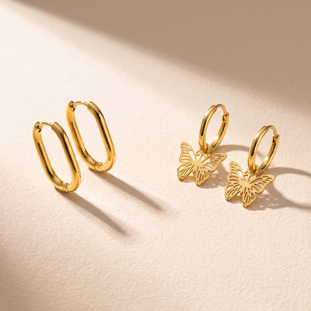 Butterfly Drop Oval Set