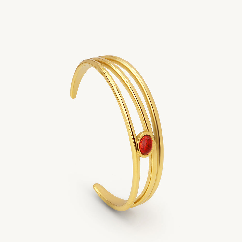Crimson Orbit Cuff