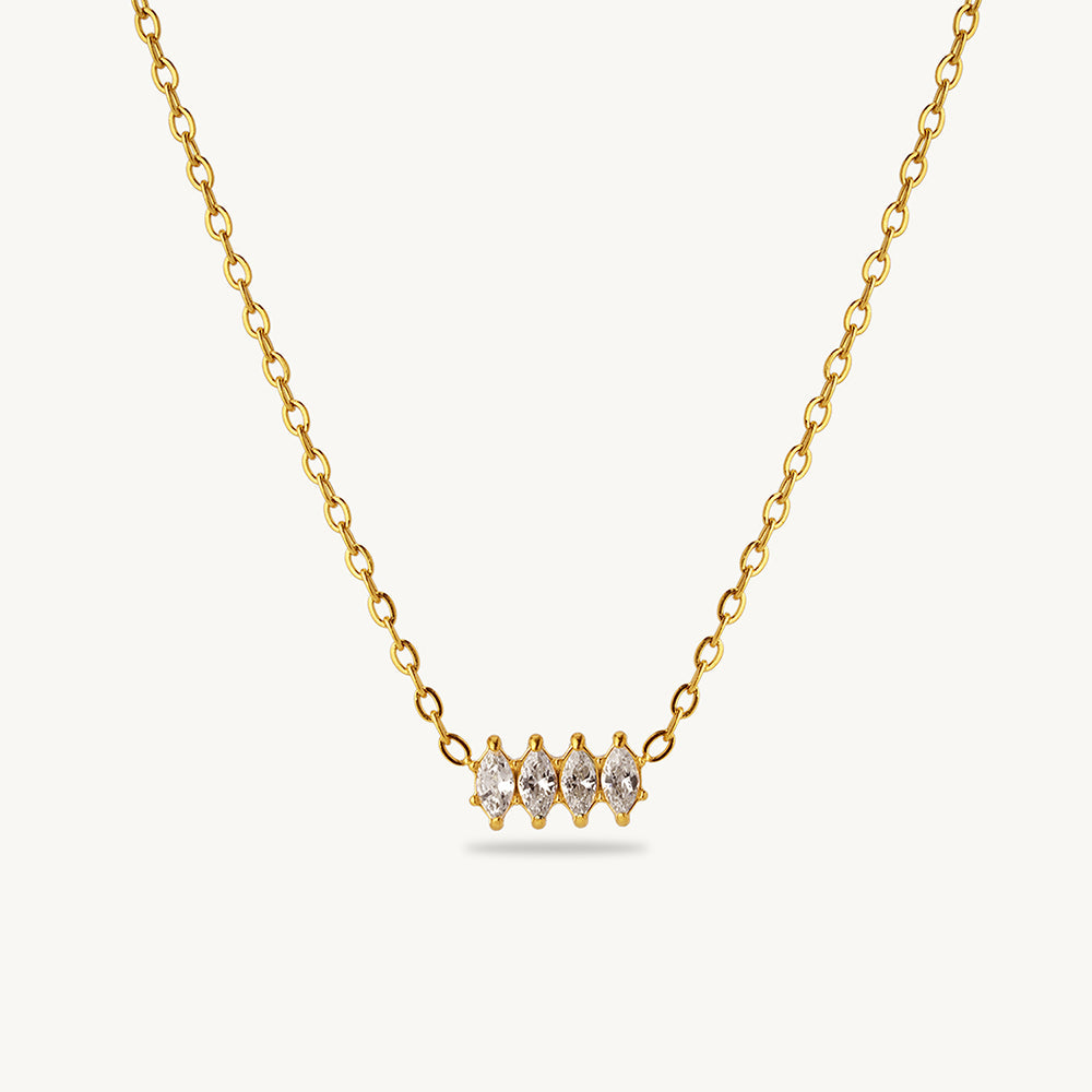 Celestial Crystal Charm Necklace