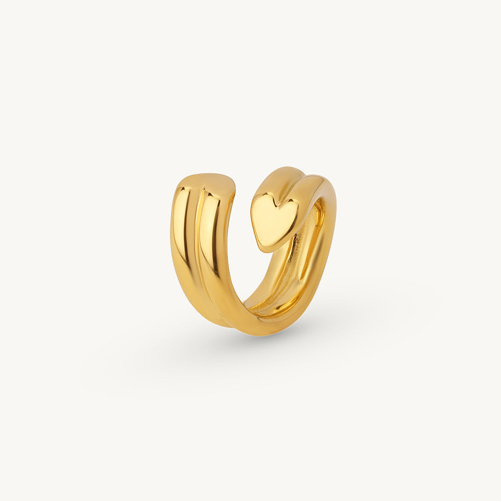 Twist Wrap Heart Ring