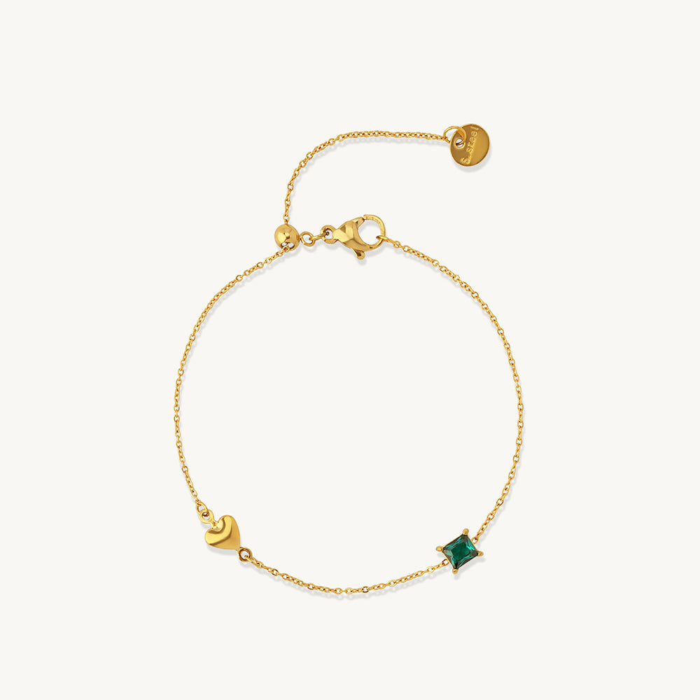 Auric Heart Chain Bracelet