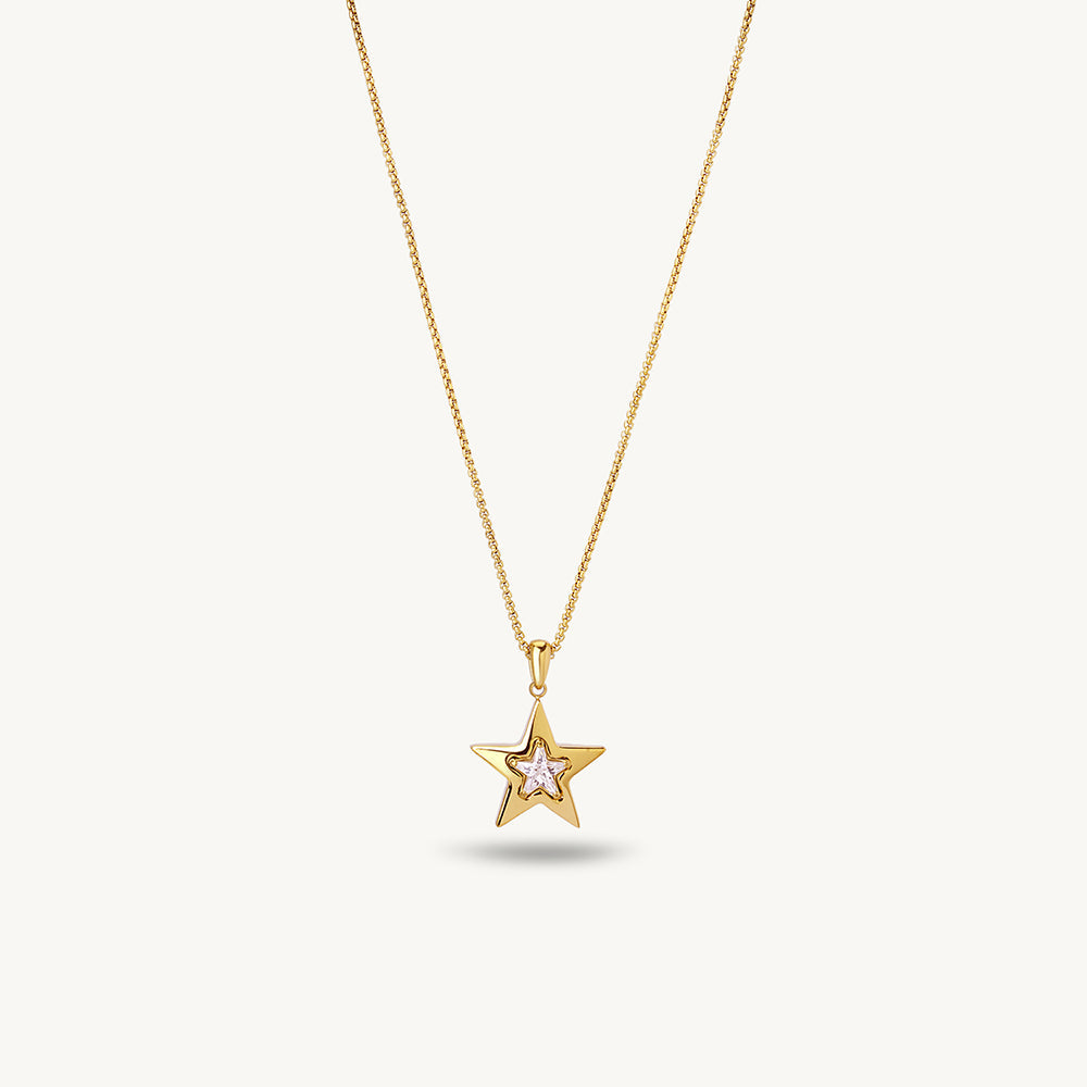 Shiny Star Pendant Necklace