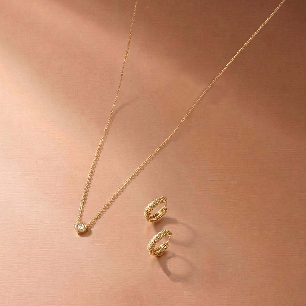 Solitaire Tone Jewellery Set