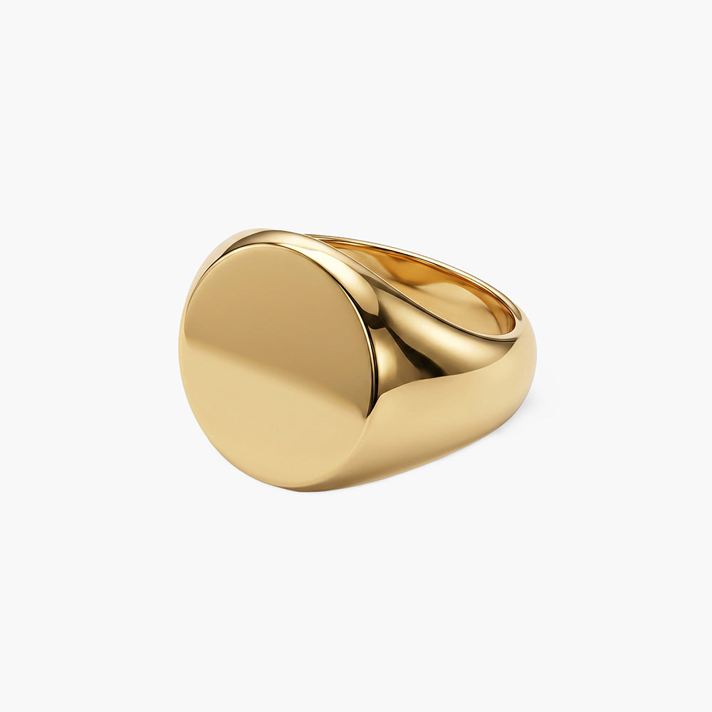 Classic Gold Circle Ring