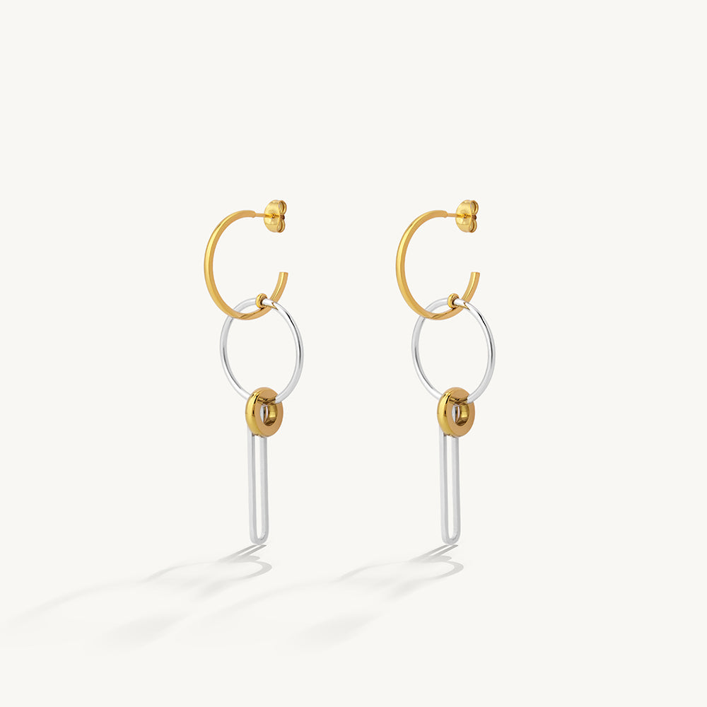 Elysian Hoop Drop Earrings