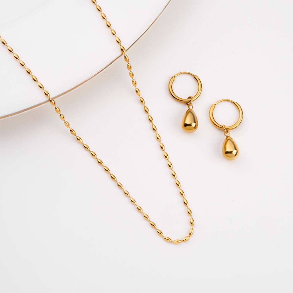Soft Glow Bead Jewellery Set