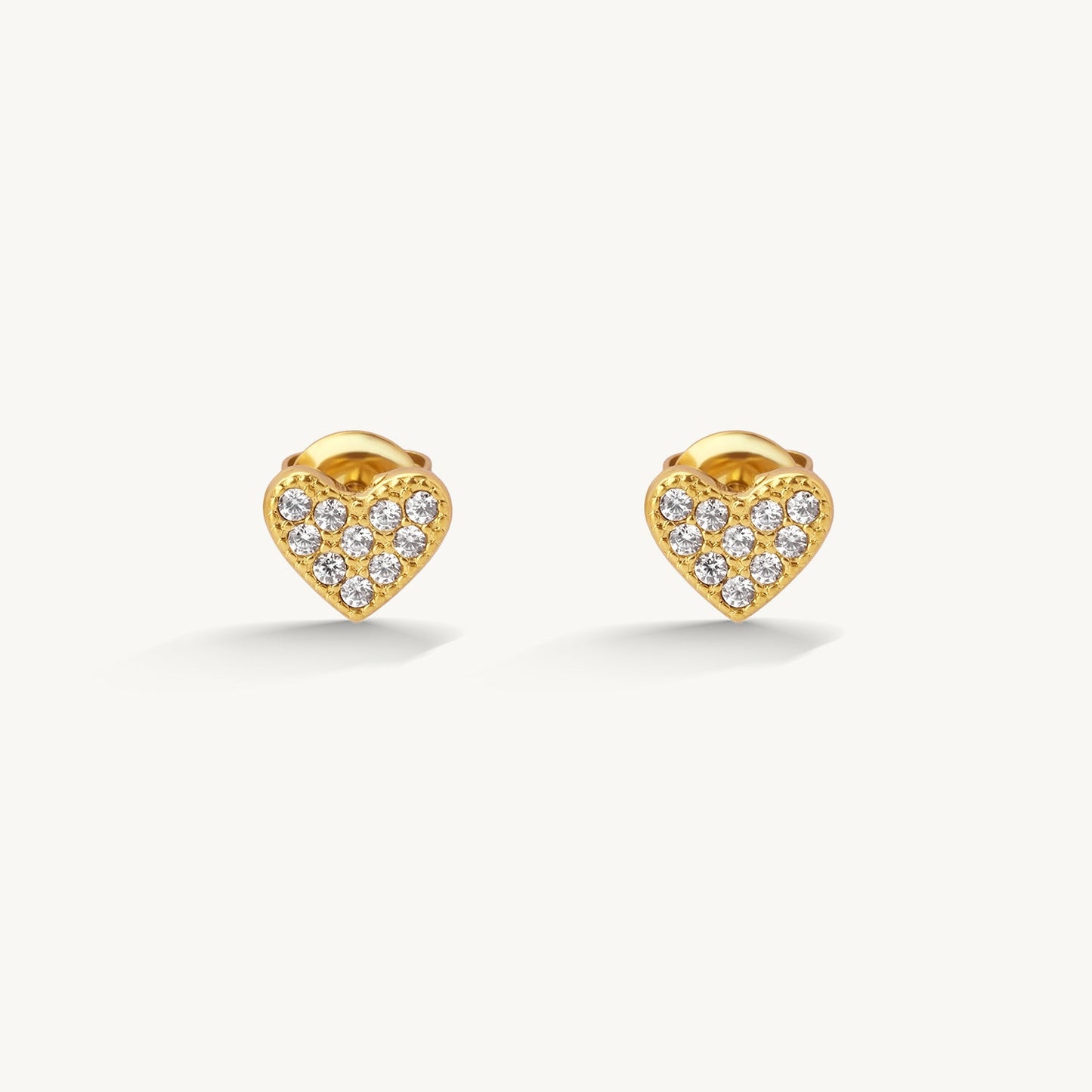 Celestial Heart Stud Earrings