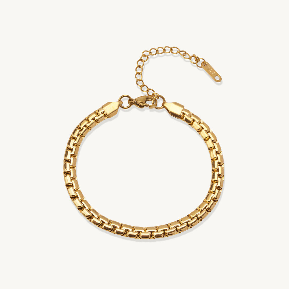 Sleek Grid Chain Bracelet