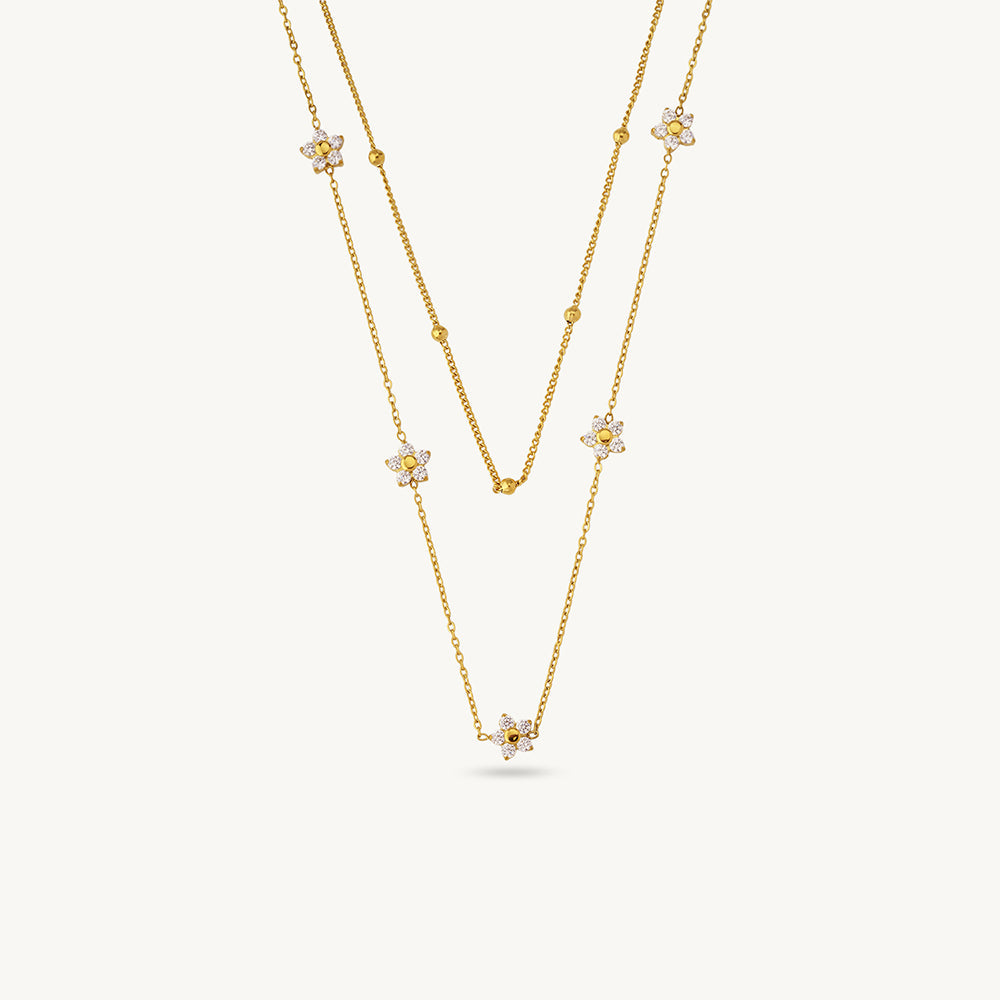 Elegant Layered Charm Necklace