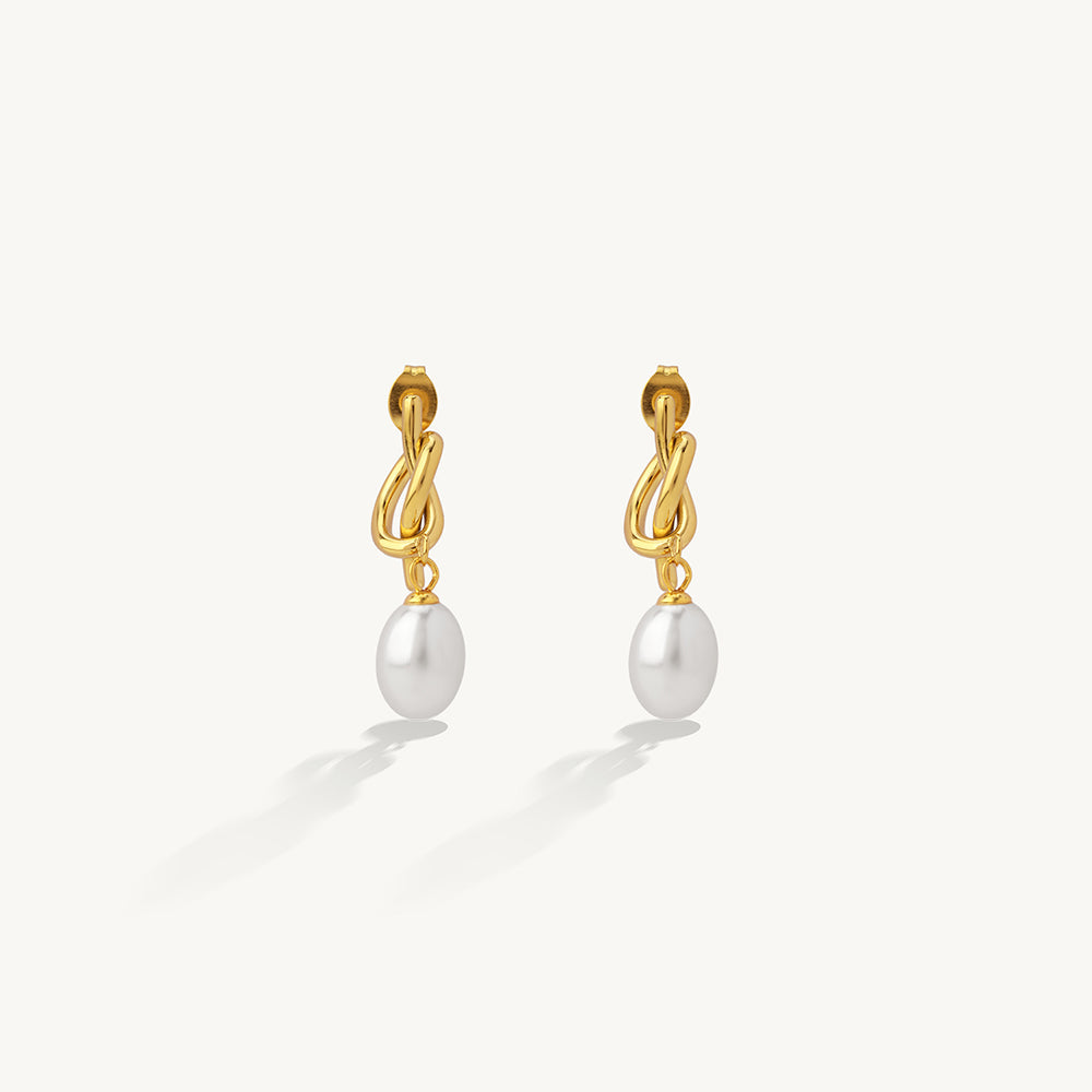 Radiant Pearl Drop Earrings
