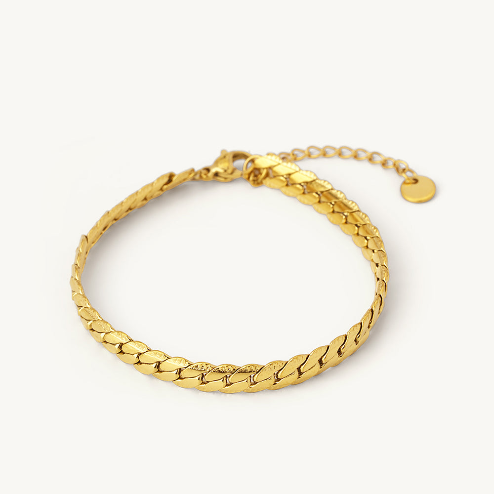Modern Flat Cuban Bracelet