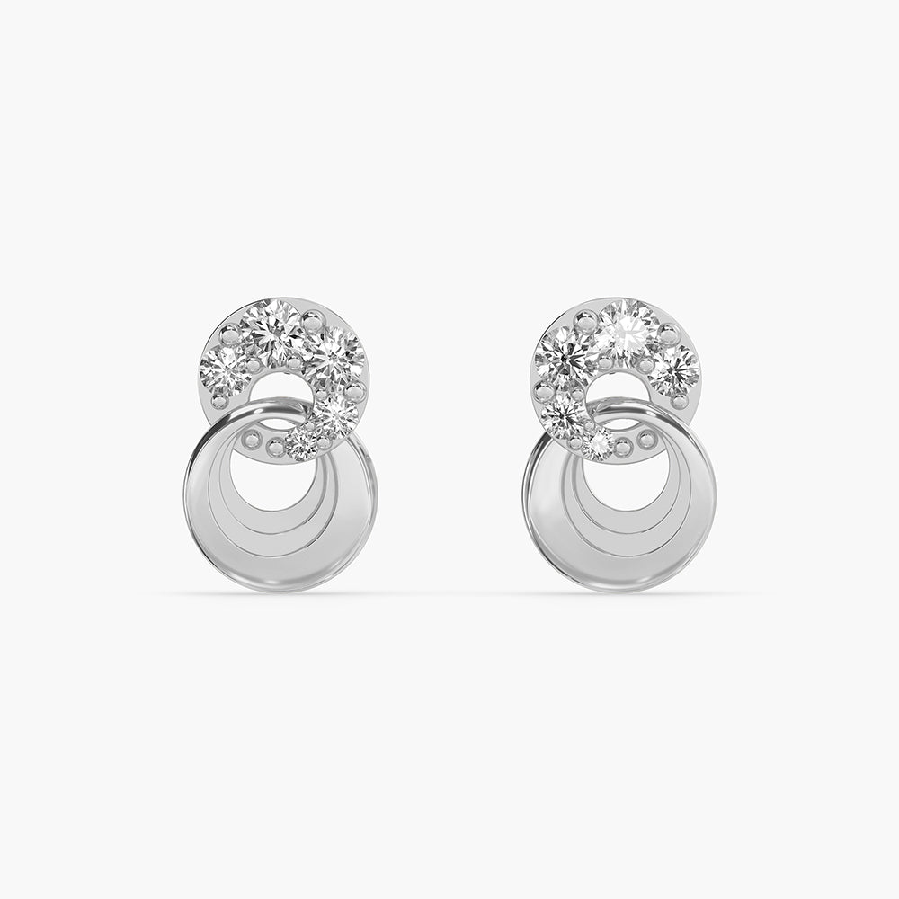 925 Sterling Silver Swirl Stud Earrings