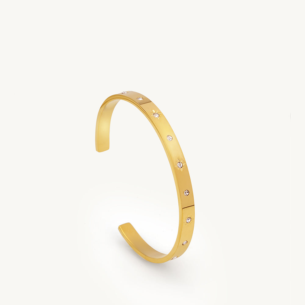 Elegant Crystal Cuff Bracelet