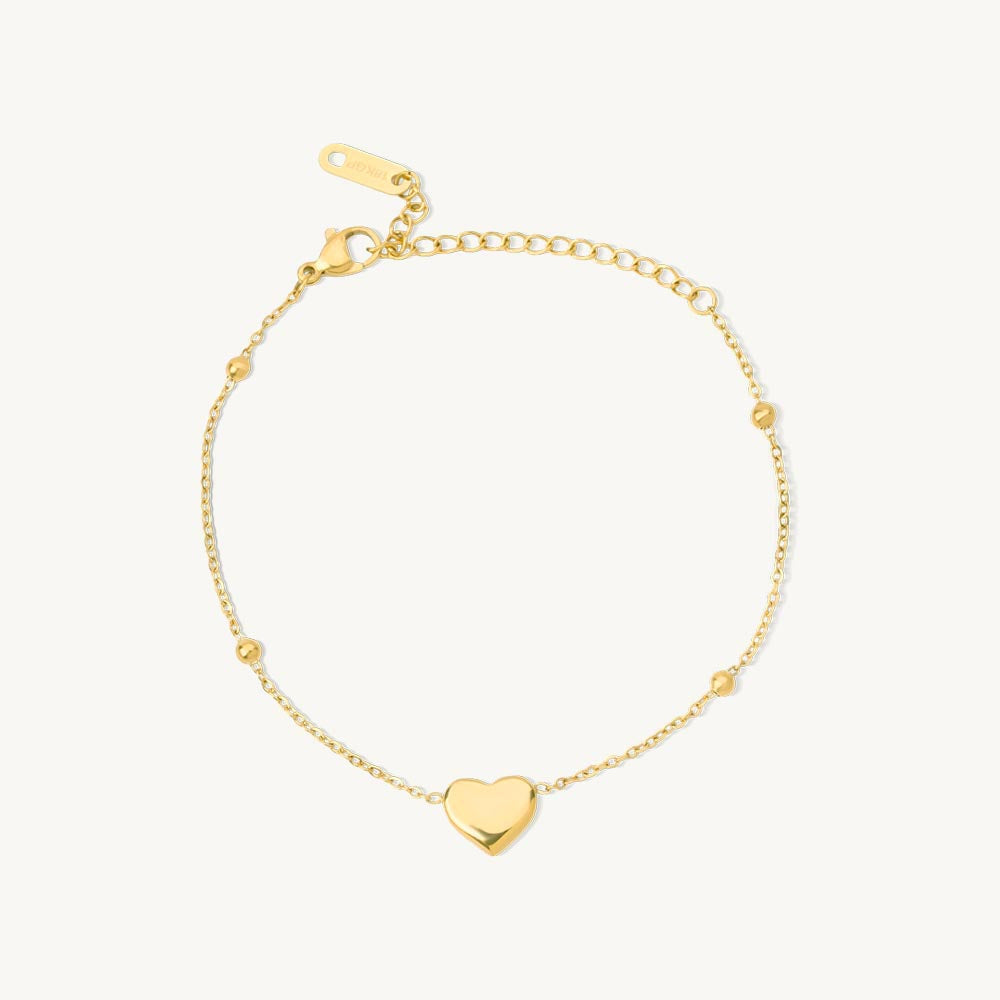Golden Heart Whispers Bracelet