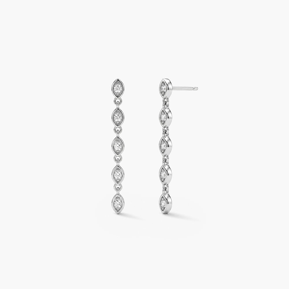 Marquise Muse 925 Sterling Silver Earrings