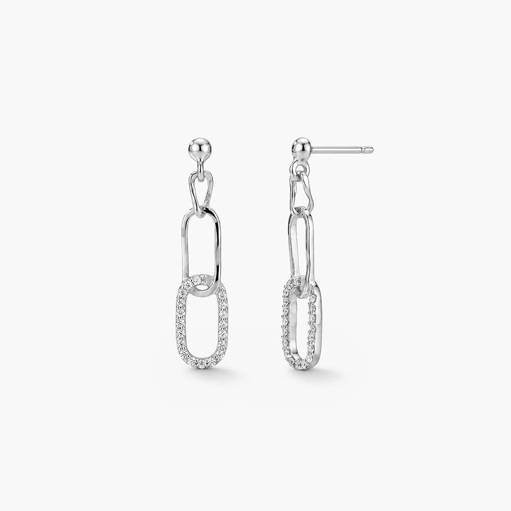 Celeste Bond Drop 925 Sterling Silver Earrings