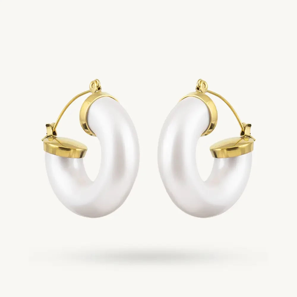 Round Tube Hoop Earring