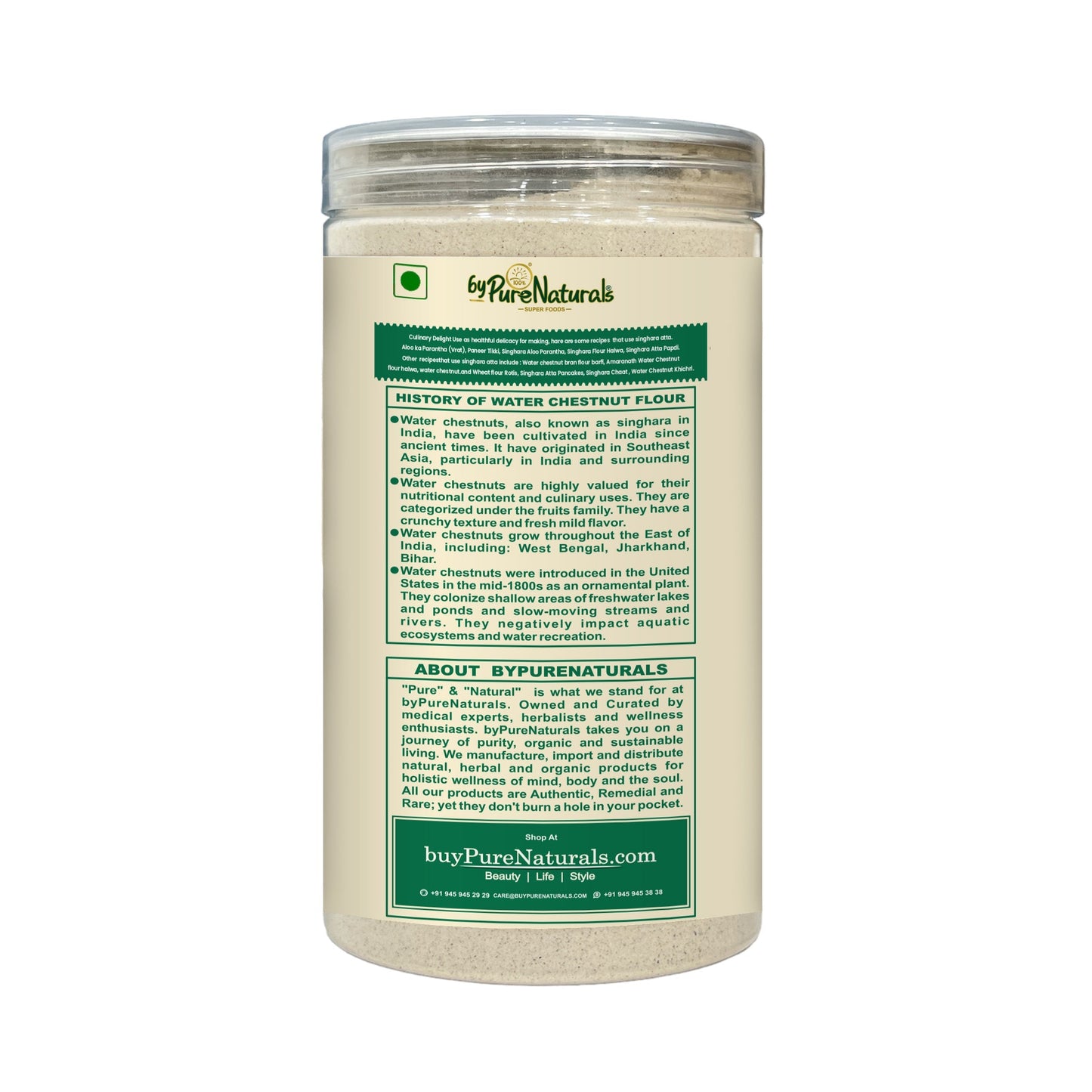 byPureNaturals Singhara Atta (Water Chestnut Flour)
