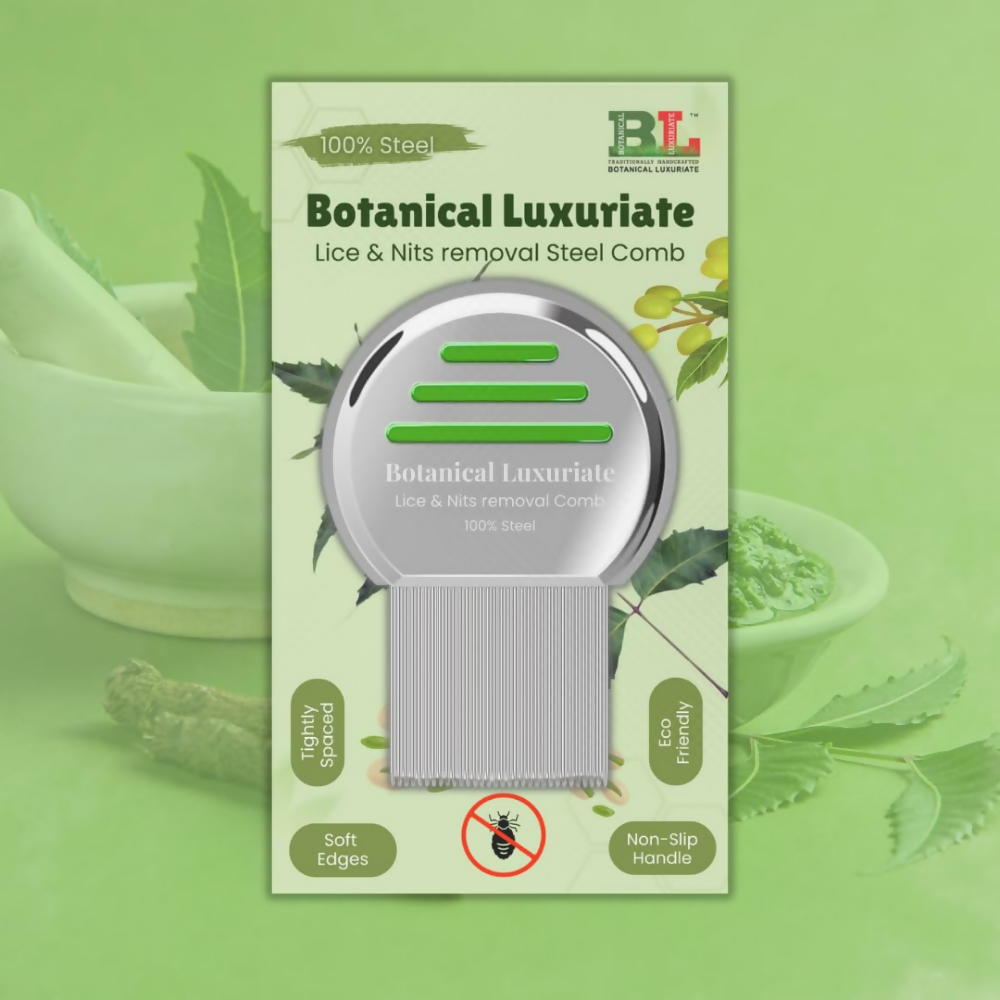 Botanical Luxuriate Lice and Nit's Removal Comb - Multicolour