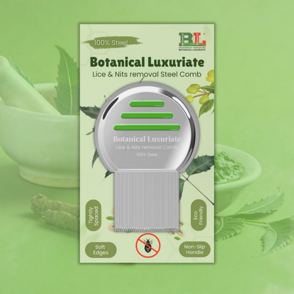 Botanical Luxuriate Lice and Nit's Removal Comb - Multicolour