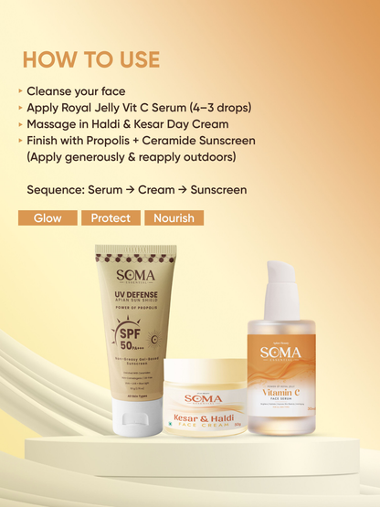 Soma Essential Propolis Apian Divine Trio ,Ceramides And 4% Niacinamide