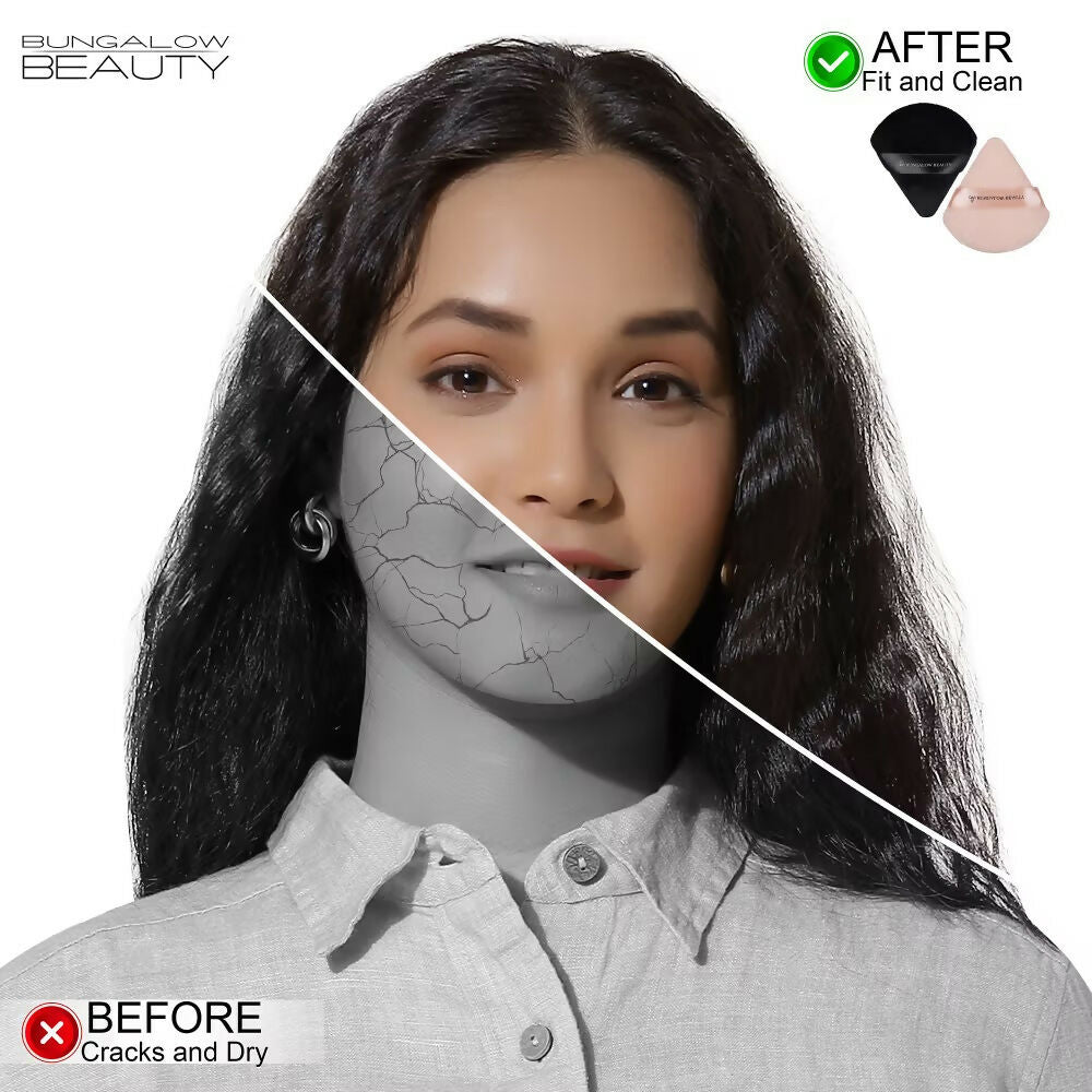 BUNGALOW BEAUTY Triangle Powder Puff Set - Pack of 12