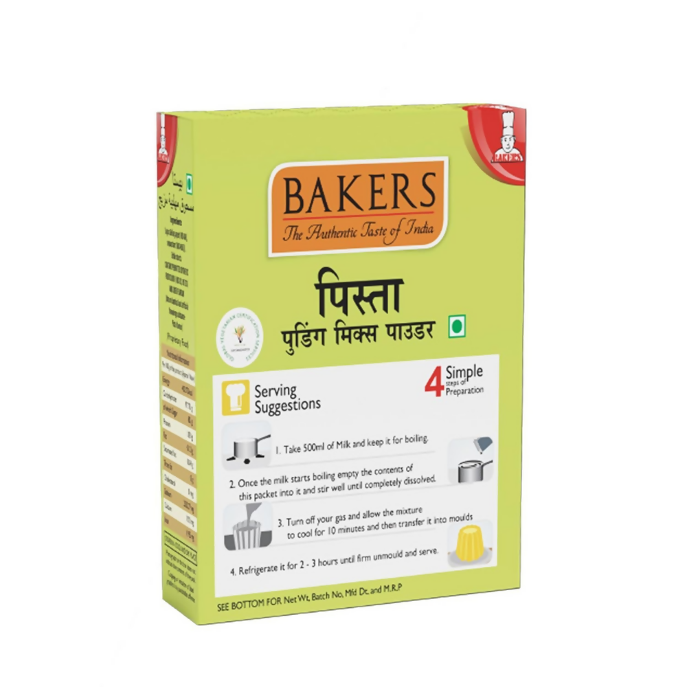 BAKERS Premium Pudding Mix - Pista Flavor