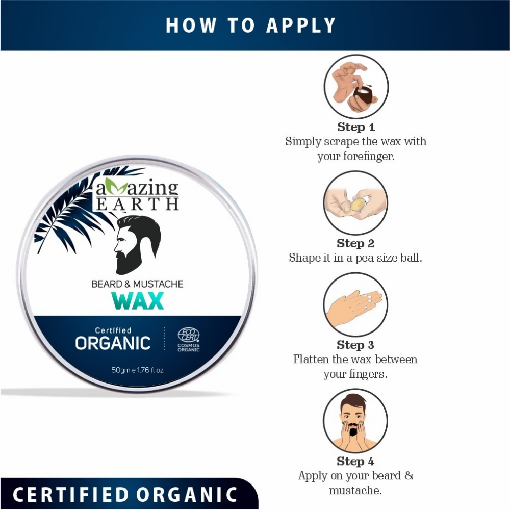 Amazing Earth Beard & Mustache Wax And Beard Oil