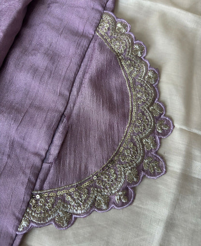 KC Lilac Vichitra Silk Palazzo Suit For Women Festival Wear