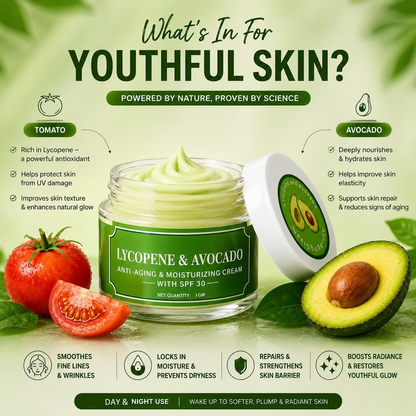 Milky Moon Lycopene & Avocado Anti-Aging & Moisturizing Cream with SPF 30