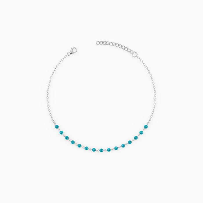 Silver Aquelle Anklet