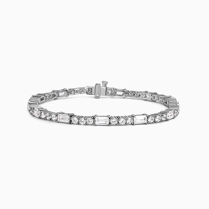 Silver Eternity Row Bracelet