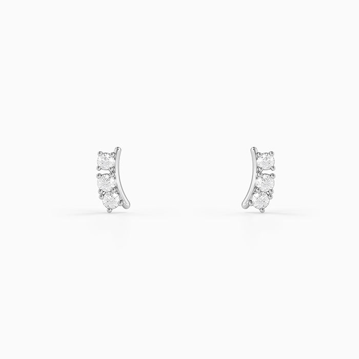Silver Norelle Stud Earrings