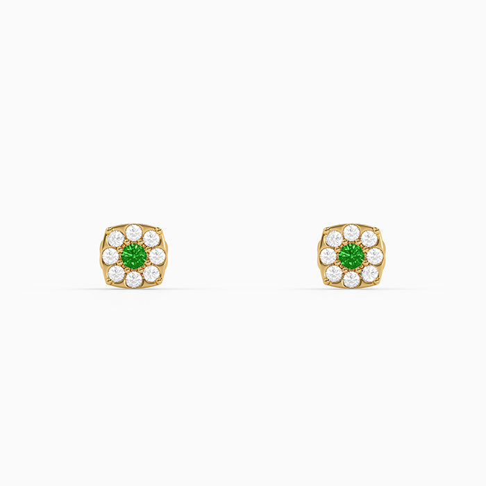 Golden Cassiora Stud Earring