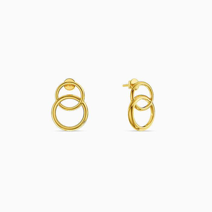 Golden Halo Cascade Earrings