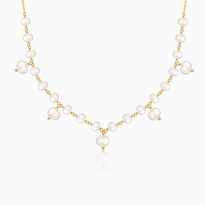 Golden Jamie Pearl Necklace