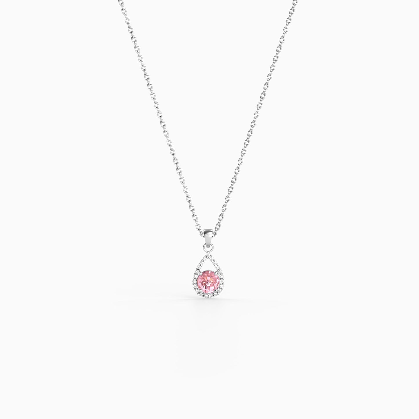 Silver Virelia Pendant with Link Chain