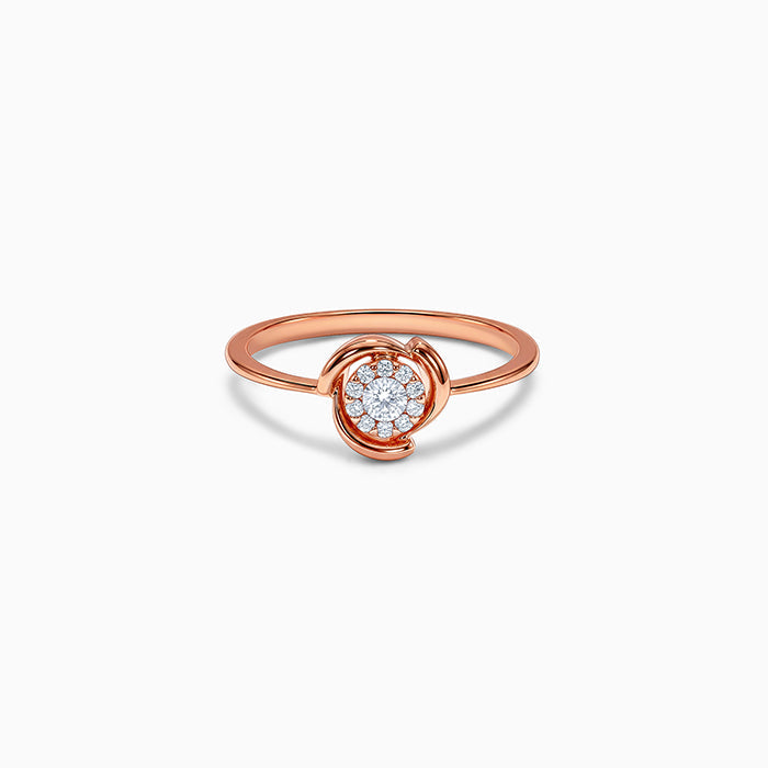 Rose Gold Mystical Rose Ring (Size 12)