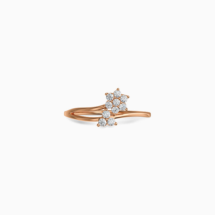 Rose Gold Pretty Tulip Ring (Size 12)