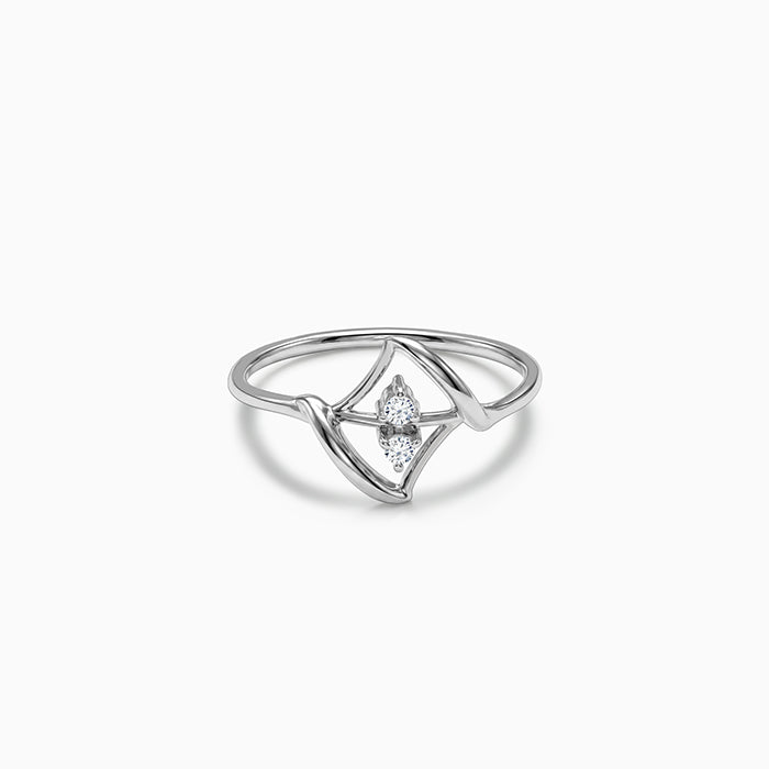 Silver Unique Shine Ring (Size 12)