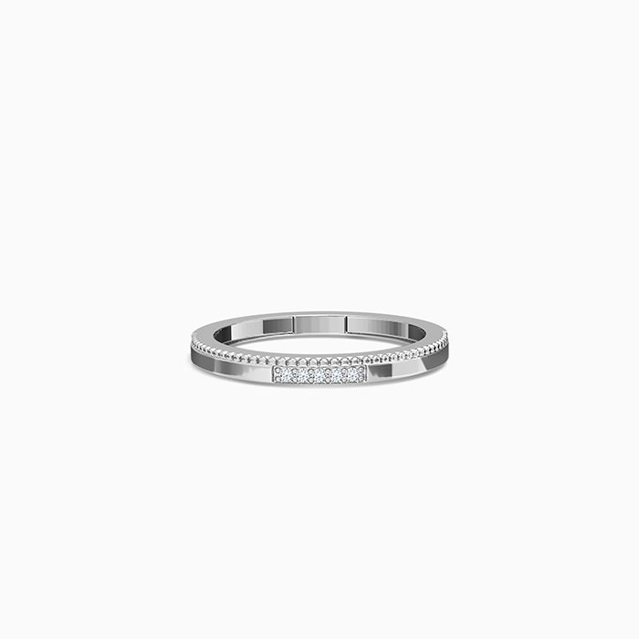 Silver Milgrain Edging Ring (Size 12)