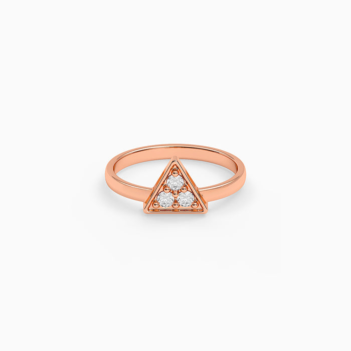 Rose Gold Tria Shine Ring (Size 11)