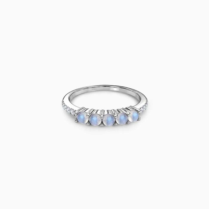 Silver Cabochon Ring (Size 12)