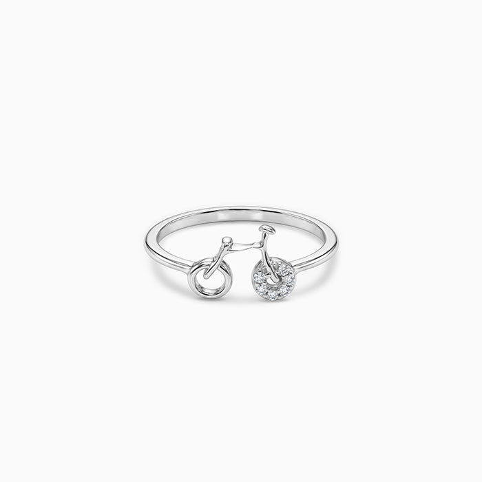 Silver Ride the Shine Ring (Size 12)