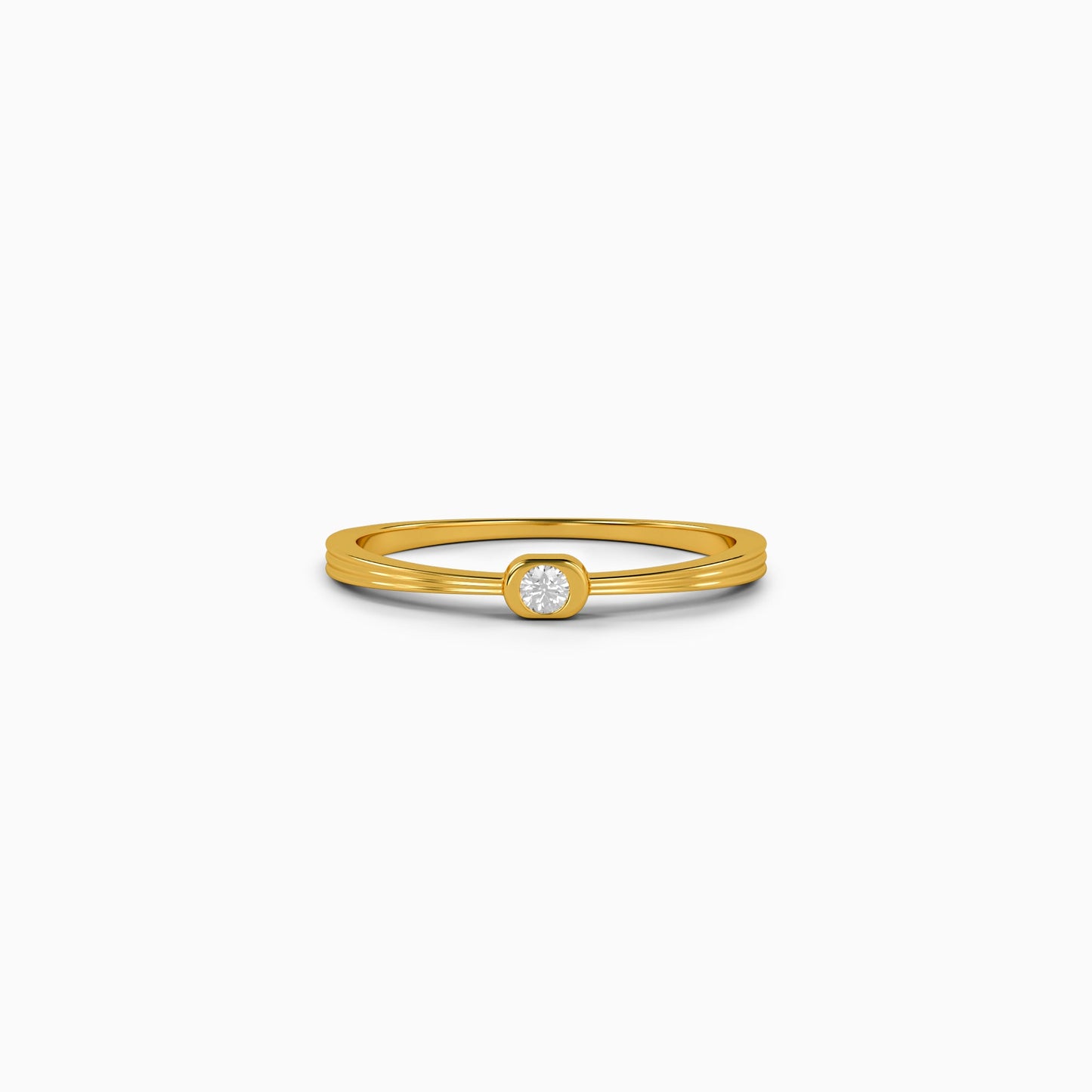 Golden Nova Bezel Ring (Size 12)