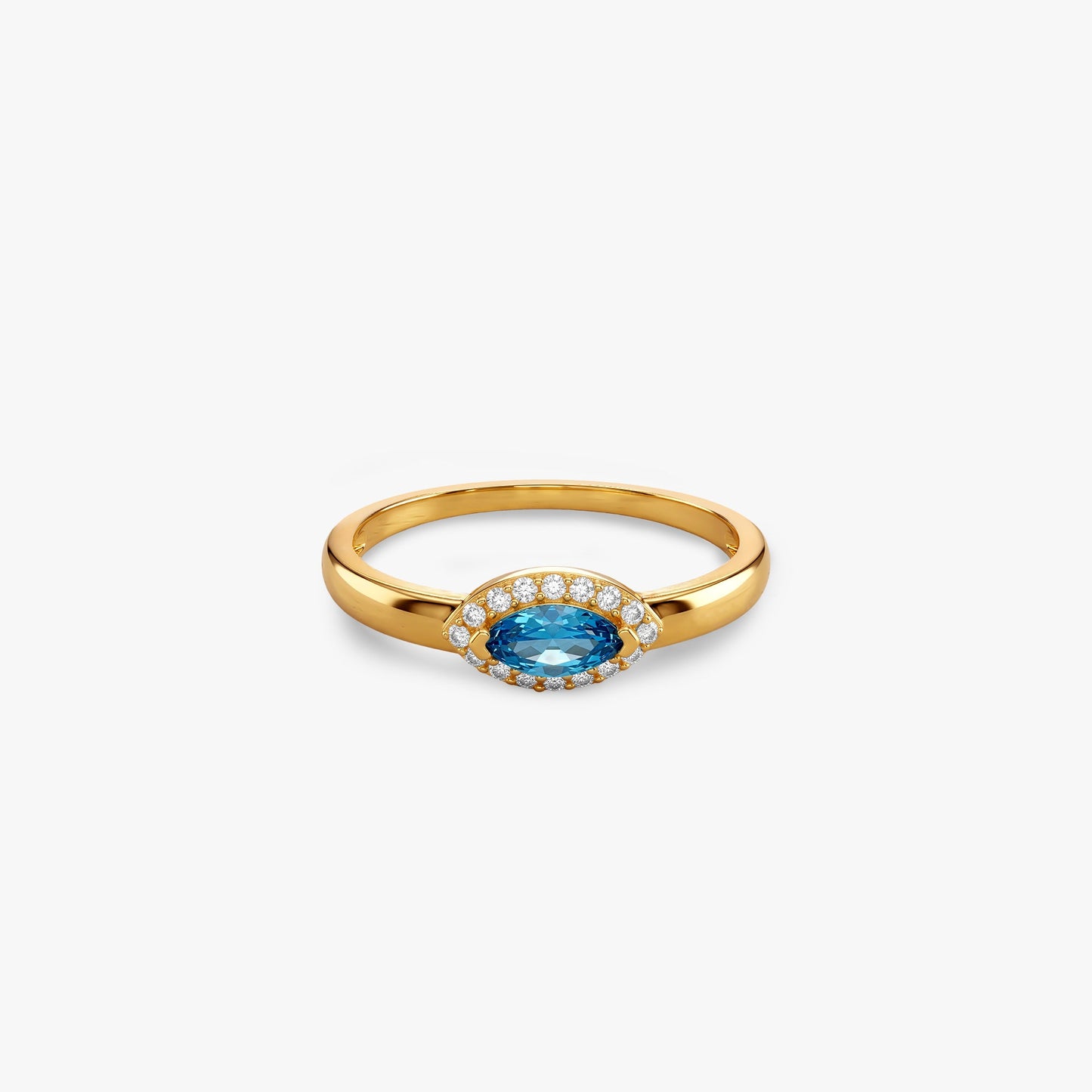 Golden Bluestone Ring (Size 12)