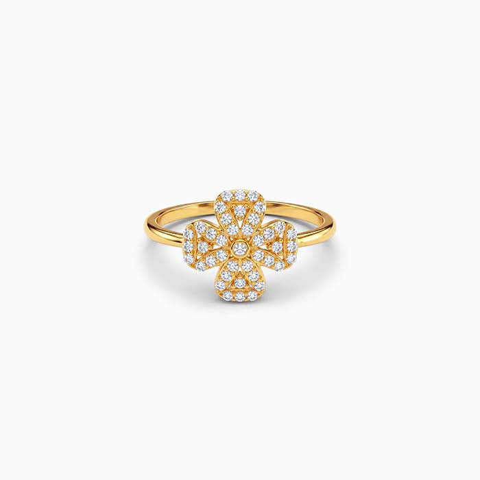 Golden Fleur Radiance Ring (Size 12)