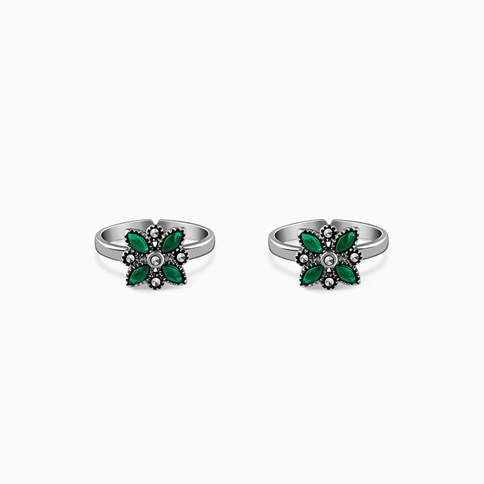 Oxidised Silver Tanvi Toe Rings