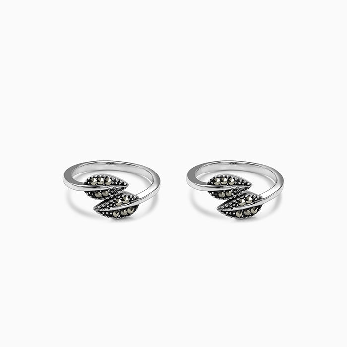 Oxidised Silver Vihanga Toe Rings