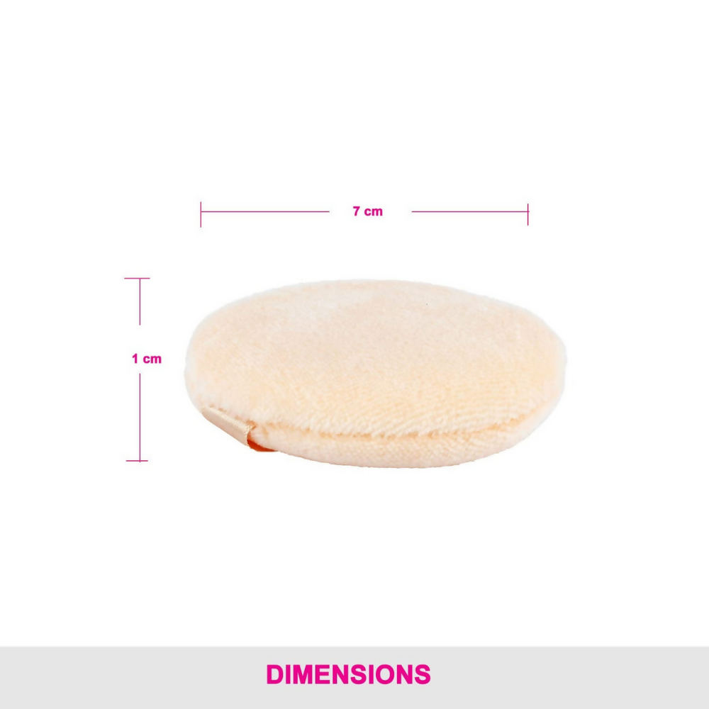 Vega Powder Puff Makeup Cotton Applicator & Foundation blender - Off White